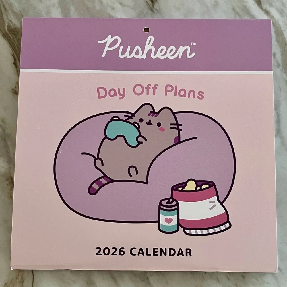Pusheen & Catzilla 2026 Calendars “Day Off Plans” “Run For Your Lives”